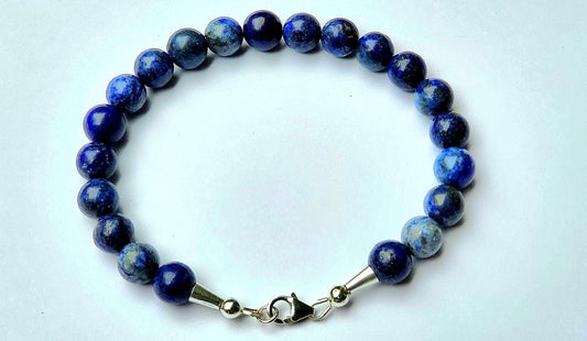 Lapis Lazuli & Sterling Silver Bracelet