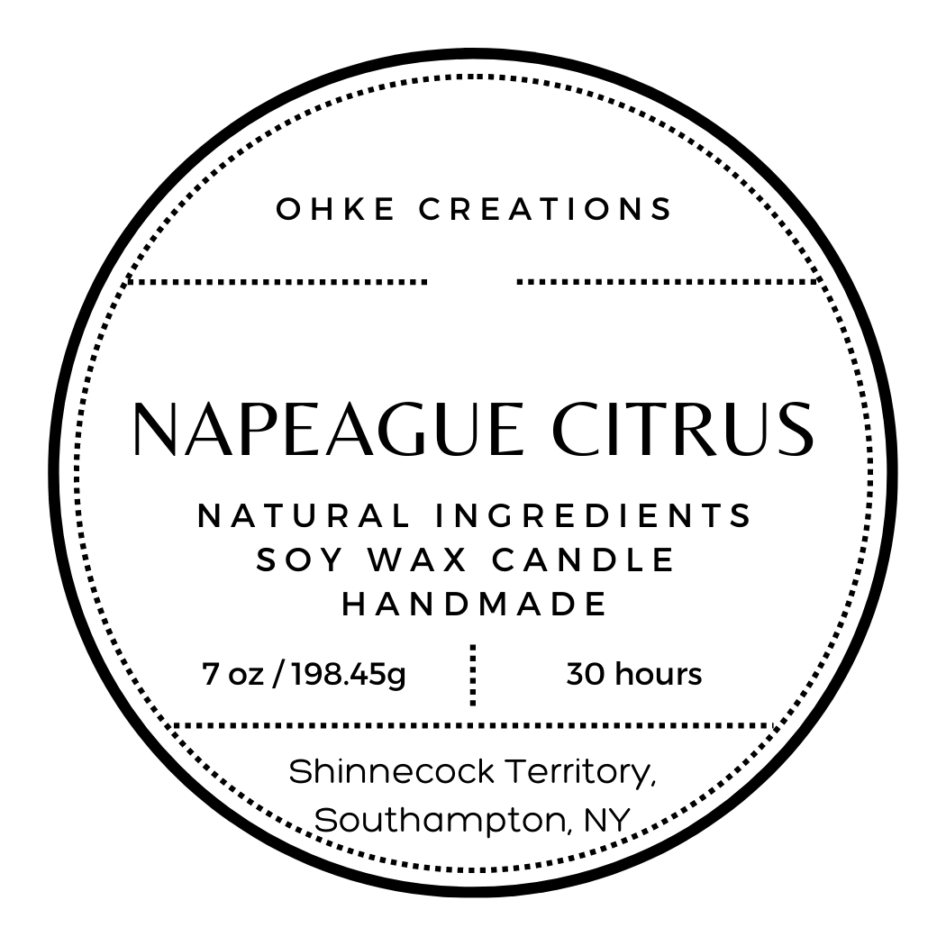 Napeague Citrus Soy Wax Candle 7oz Wood Wick