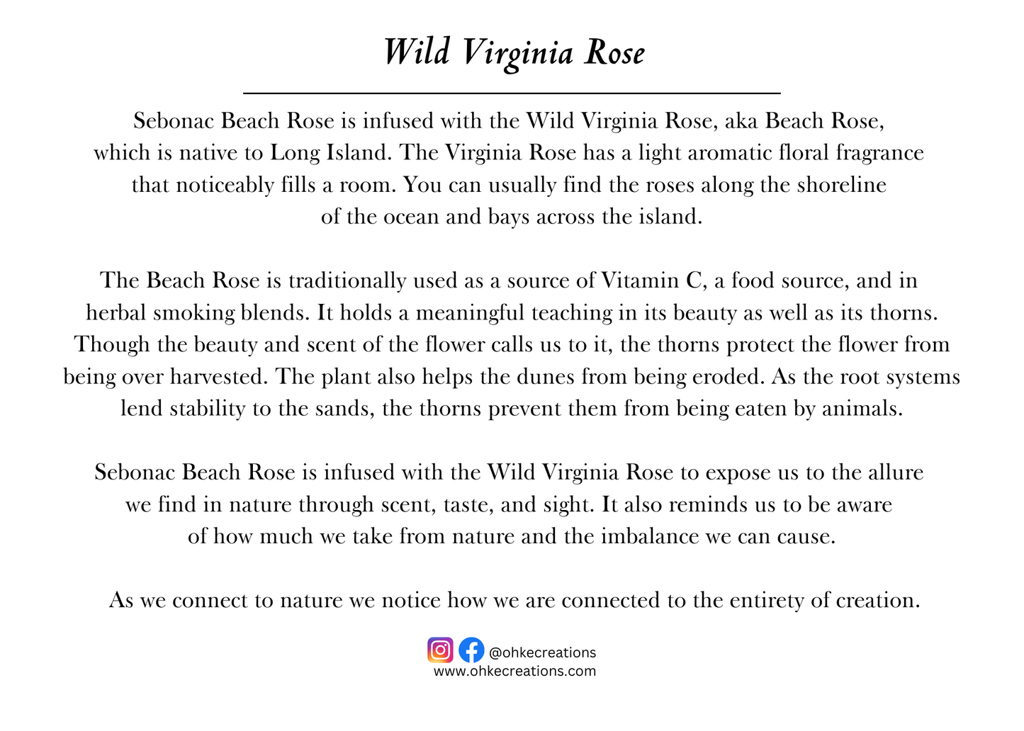 Sebonac Beach Rose Soy Wax Candle 7oz Wood Wick